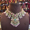 Asp Victorian Pink Zircon & Kundan Necklace Set