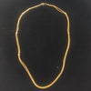 Double Layer Gold Chain Necklace with Bead Accents