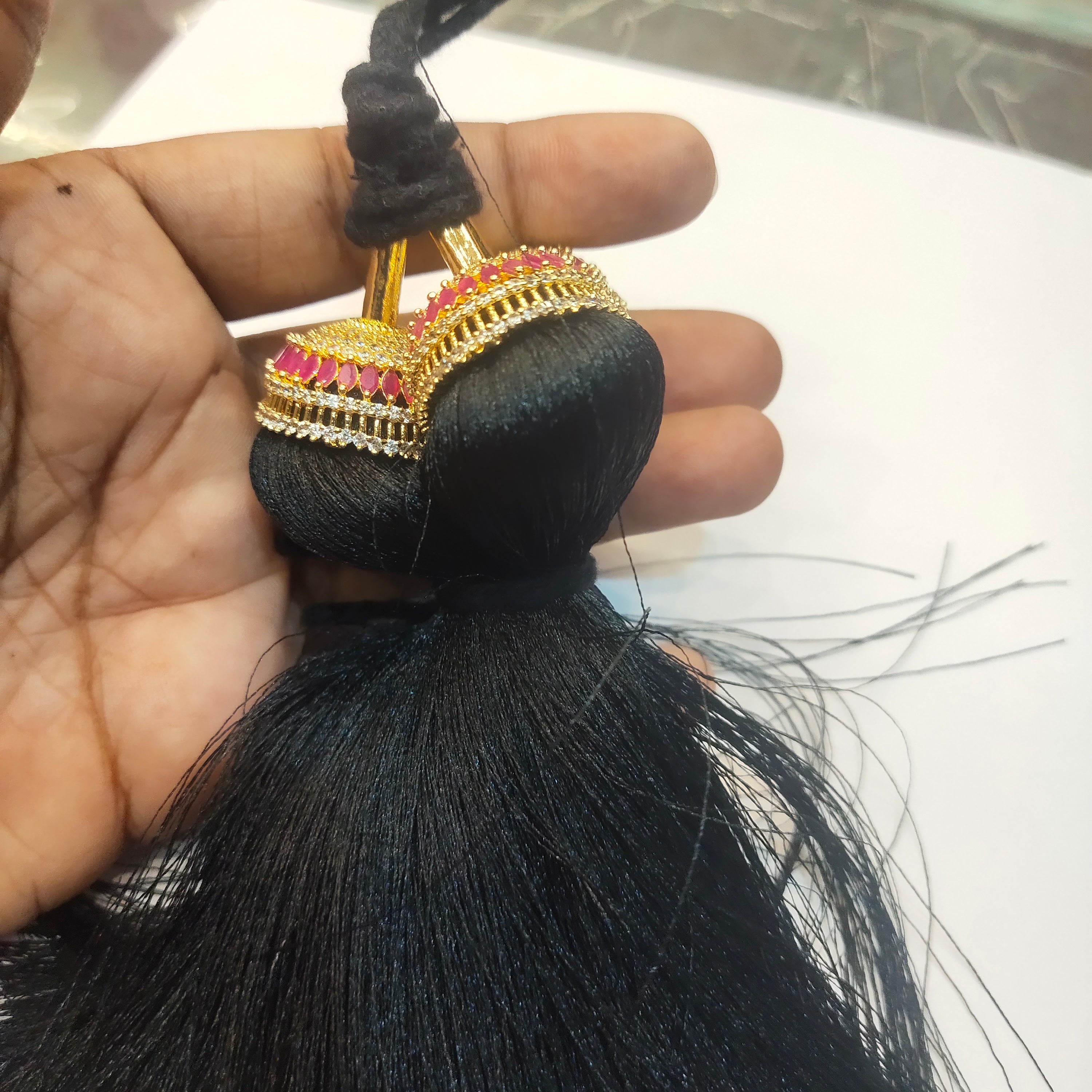 Asp Zircon Kunjalam - Kuppulu - Jada Gantallu - For Classical Dance Hair Extension