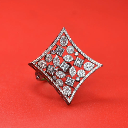 "Dazzling Elegance: Exploring Victorian American Diamond Finger Rings"