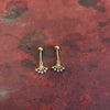 18K Gold Bugadi Earring - Crystal Fan Drop
