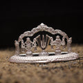 Pure Silver Shank Chakra Namam Stand - Handcrafted Spiritual Accessory