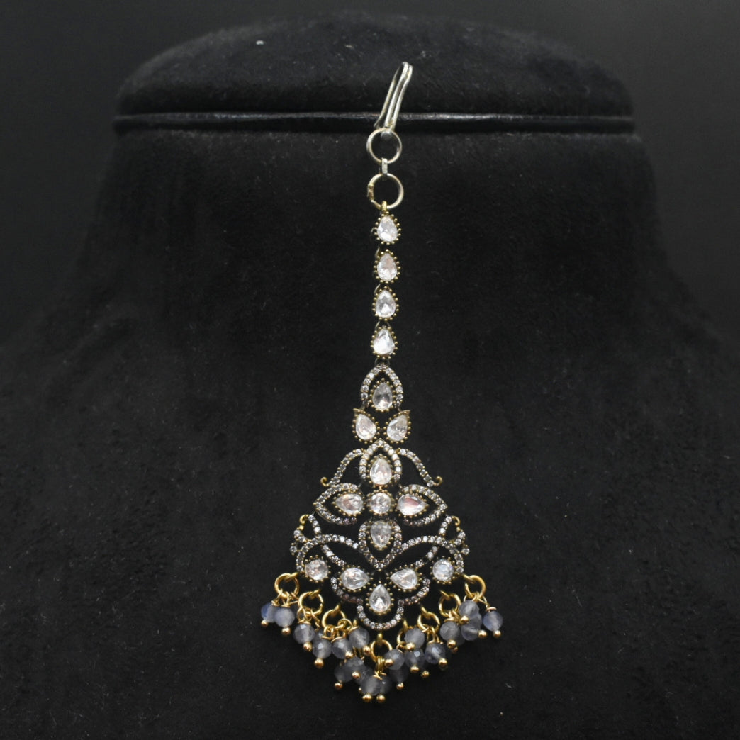Exquisite Victorian Kundan Maang Tikka