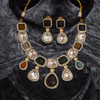 Wedding Wear Navratan Polki Moissanite Kundan Necklace Set By Asp Fashion Jewellery