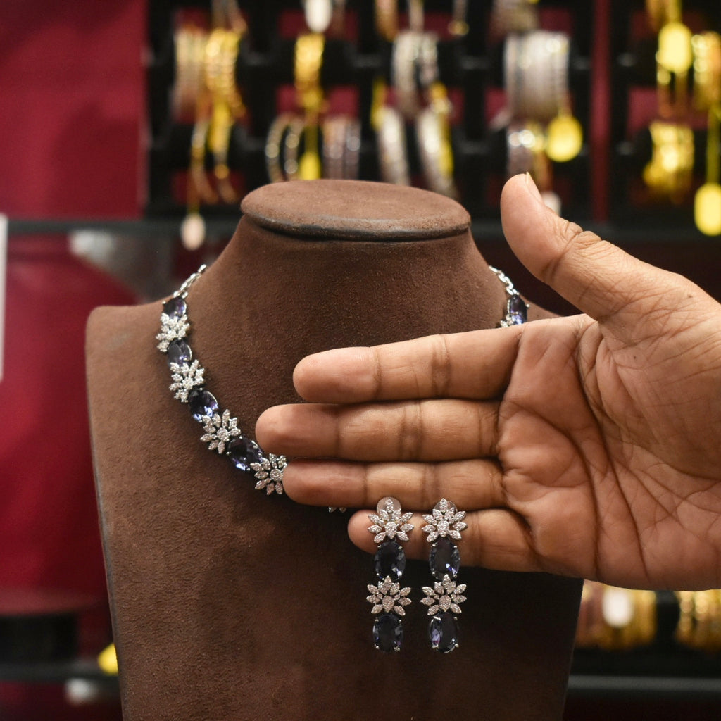 Asp Victorian Zircon Necklace Set