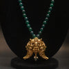 Antique Puligoru Locket with Emerald Beaded Necklace for Groom