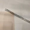 Asp Sterling Silver Zircon Cuban Link Bracelet for Men