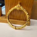 Men's Temple Kada – Antique Gold-Plated with Ruby CZ Stones 840764584189