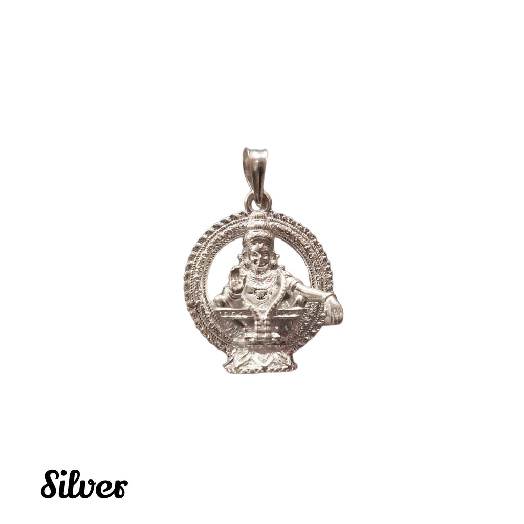 Silver Ayyappa Swami Locket 8 Grams - 3cm Religious Pendant by ASP Fashion Jewellery