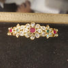 Polki CZ White Stone Floral Pendant for Changeable Bangle Bracelet 549886545109