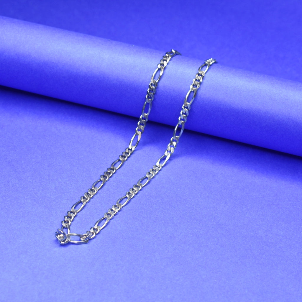 92.5 Sterling Silver Tendulkar Chain for Men - 20 Inch Bold Design