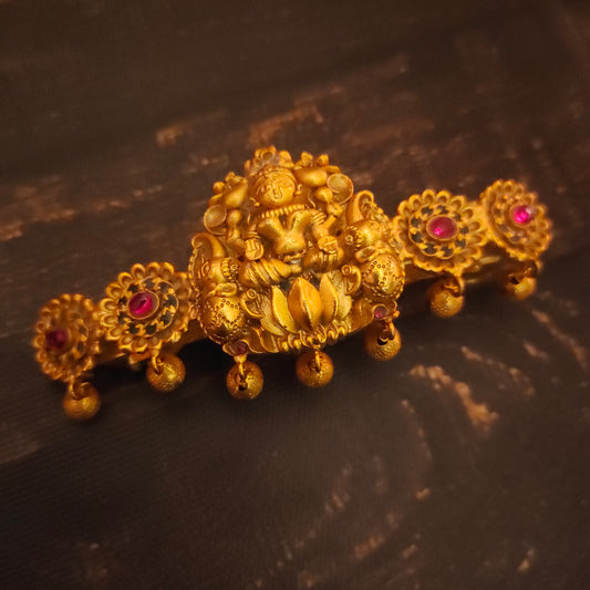 "Timeless Elegance: Adorning the Divine with the Antique Goddess Laxmi Hair Clip by ASP Fashion Jewellery"
