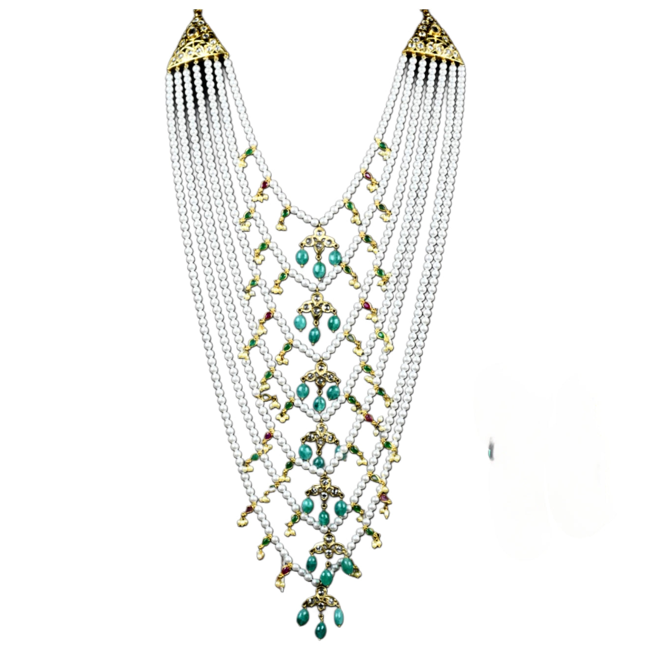 Premium Pearls Satlada Haar - Seven Layer Design | Asp Fashion