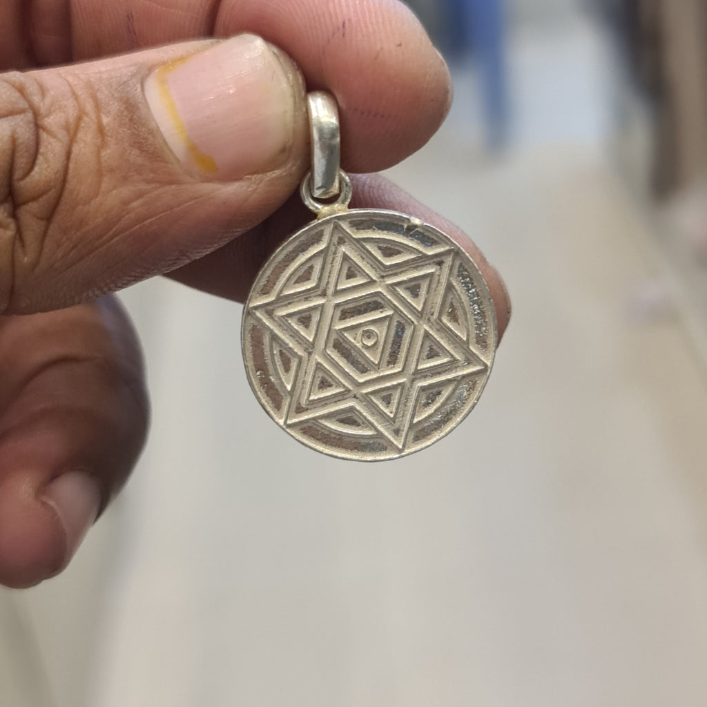 Pure Silver Sreeyantra Locket