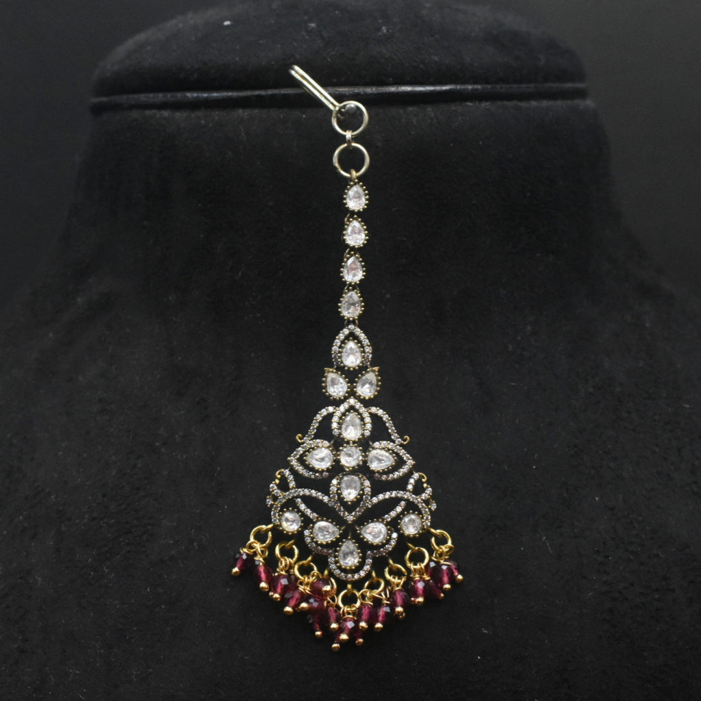 Exquisite Victorian Kundan Maang Tikka