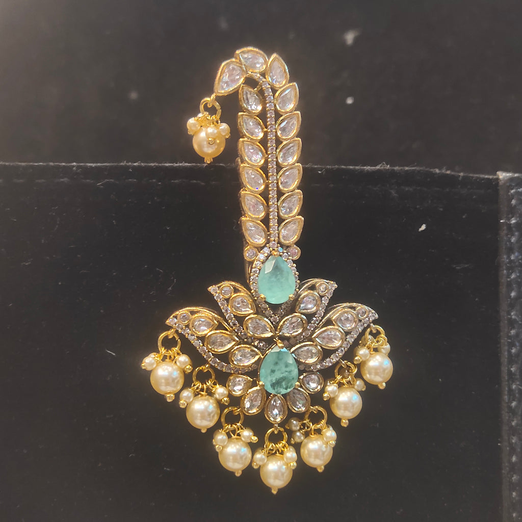 Kundan Kalangi Turban Brooch for Groom | Bridal Wedding Jewellery