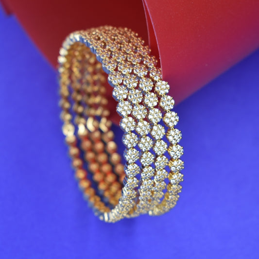"Dazzle Your Wrists: Sparkling Asp Fashion Jewellery CZ Bangles for Effortless Glamour"