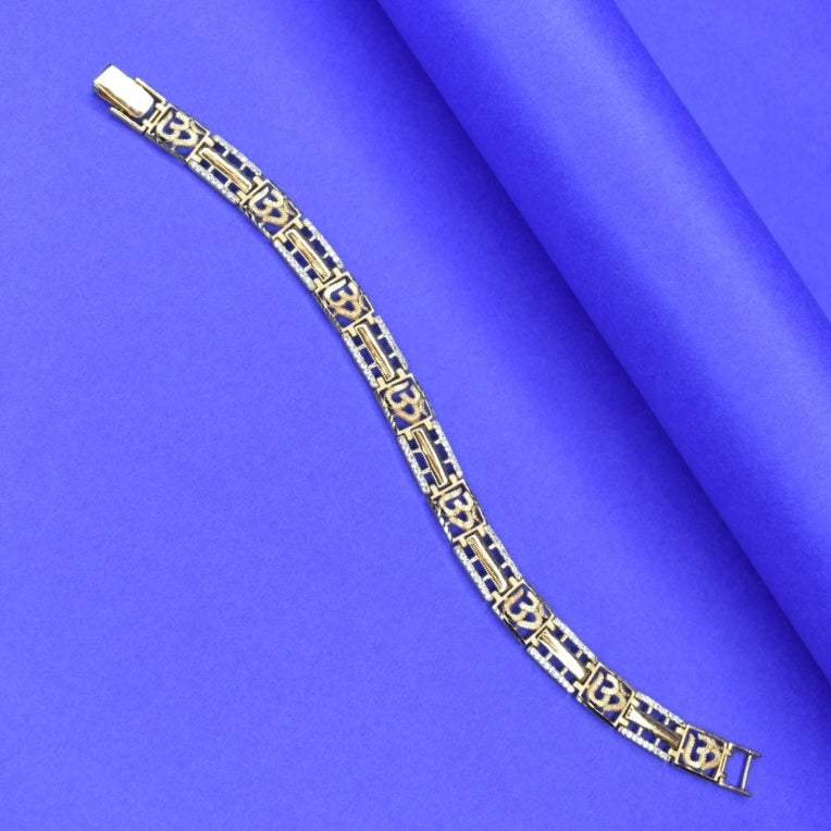 ASP 24K Gold Plated Men's Bracelet - Premium Fashion Jewelry