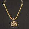 24K Gold Plated Zircon Naan Pathkam Necklace - Traditional Indian Jewellery