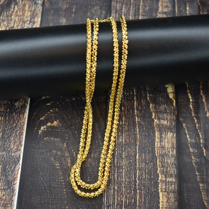 "Dazzle in Elegance: Asp Fashion Jewellery 24K Gold Plated Chain for a Touch of Luxury"