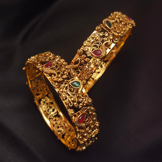 "Vintage Glamour: Adorning Love with Bridal Antique Bangles by ASP Fashion Jewellery 31446991"