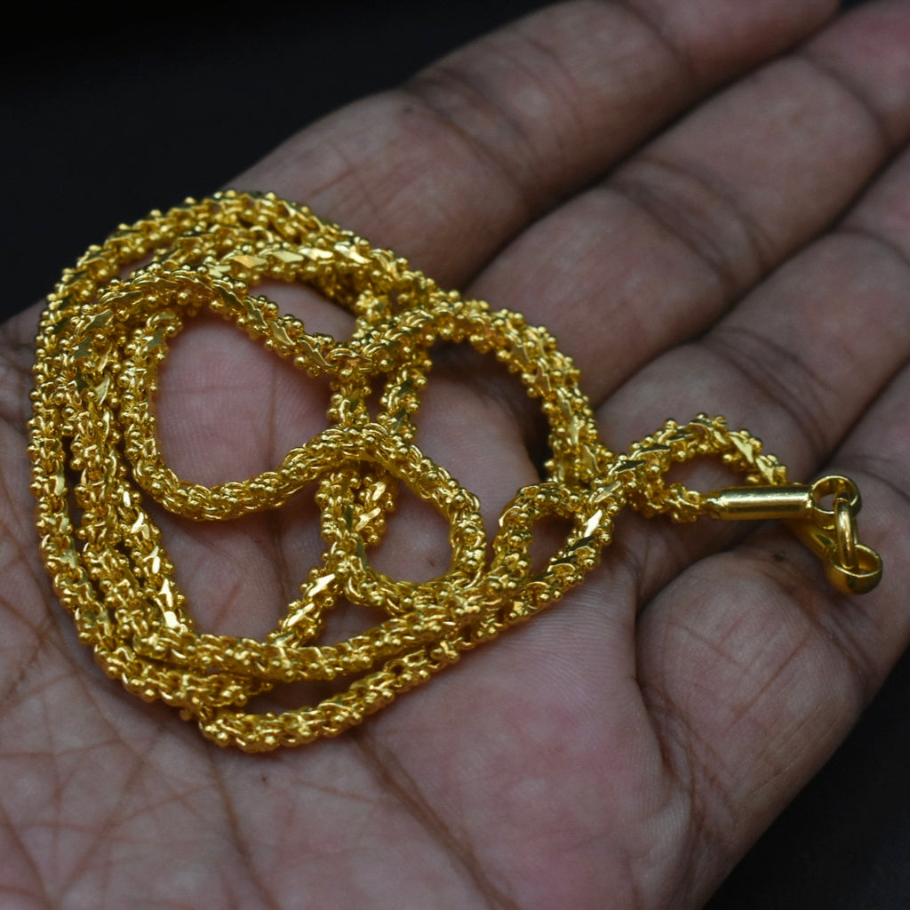 Panchaloha Chain 24 Inches - Unisex Traditional Five Metal Chain | Anti-Tarnish