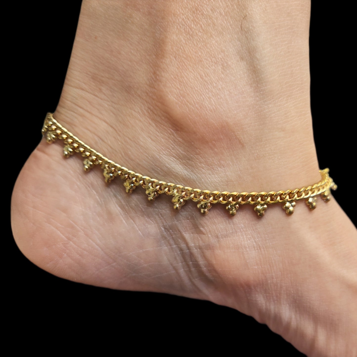 "Stepping in Style: Enhance Your Look with Slim Panchloha Pattilu (Anklets) by ASP Fashion Jewellery"