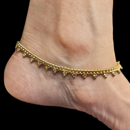 "Stepping in Style: Enhance Your Look with Slim Panchloha Pattilu (Anklets) by ASP Fashion Jewellery"