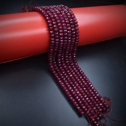 "Sparkle and Shine: Create Stunning Jewelry with Red Onyx Ruby Round Cut Beads"