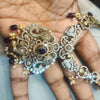 Exquisite Asp Purple Victorian Zircon Necklace Set for a Timeless Look