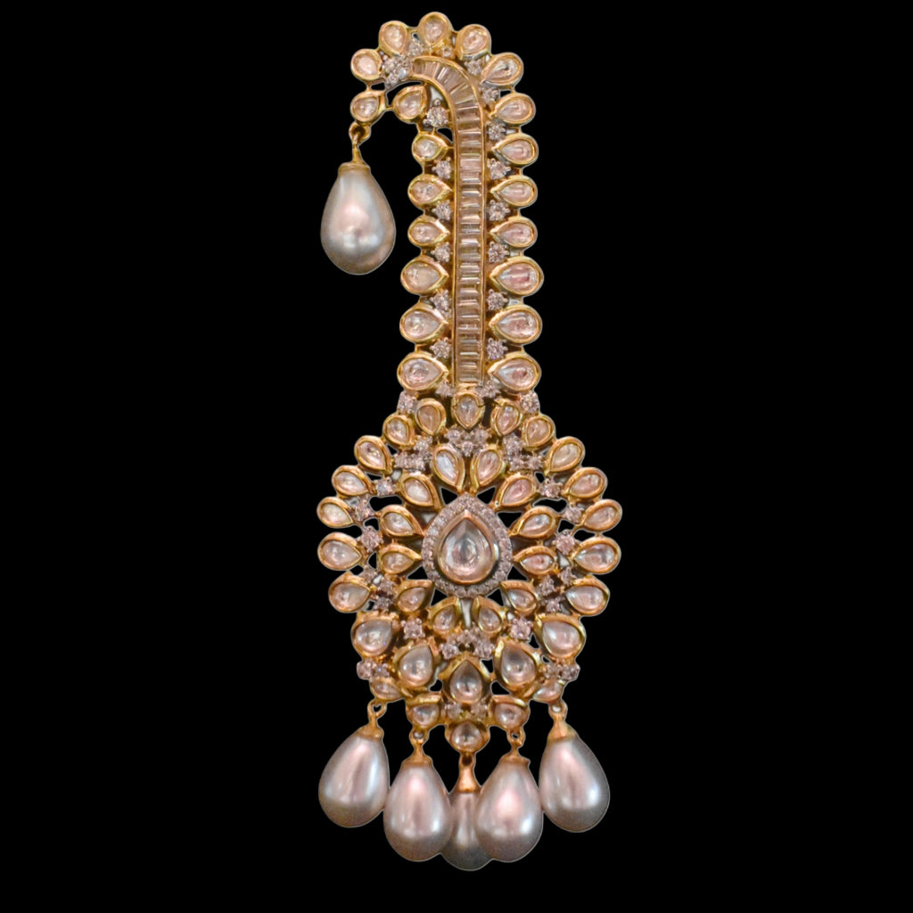 Rajwadi Kundan Kalangi for Groom Turban