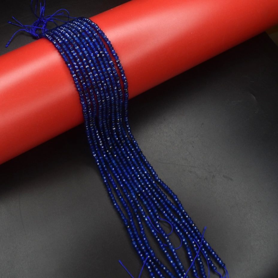 Sapphire Blue Onyx Beads - Royal Blue Gemstone for Jewelry