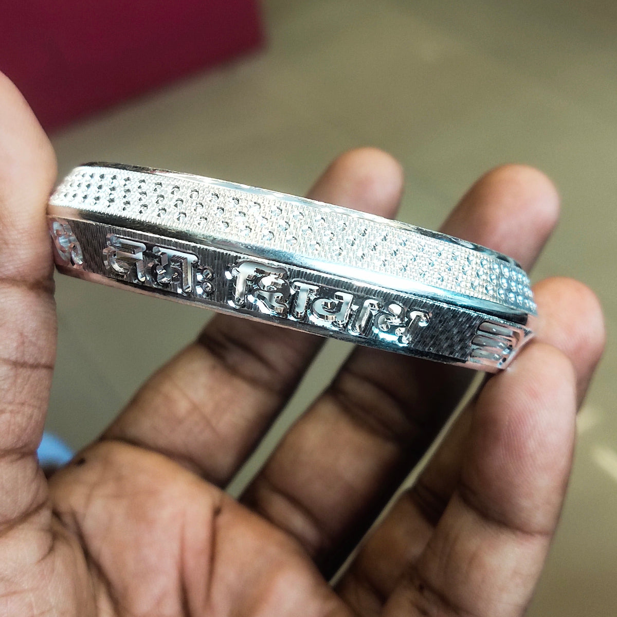 Silver Men's Kada - Size 2.8