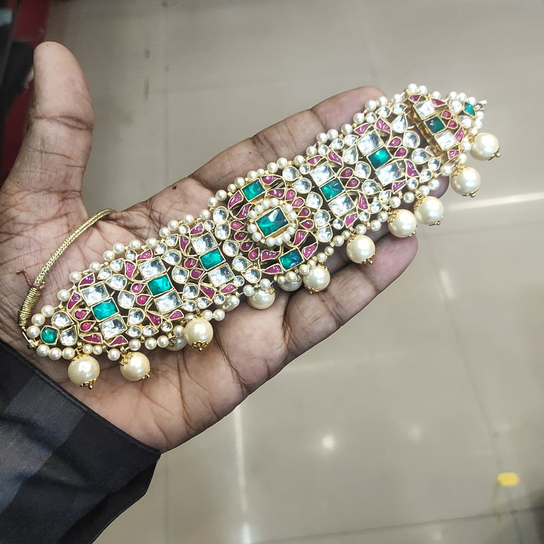 Pachi Kundan Choker - 24K Gold Plated Traditional Necklace