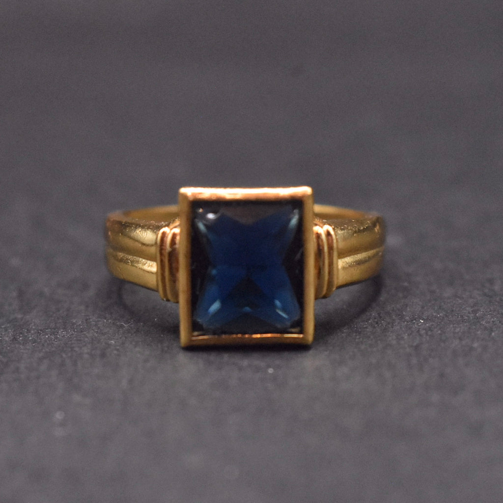 Premium Handmade Zircon 24K Gold Plated Ring for Men
