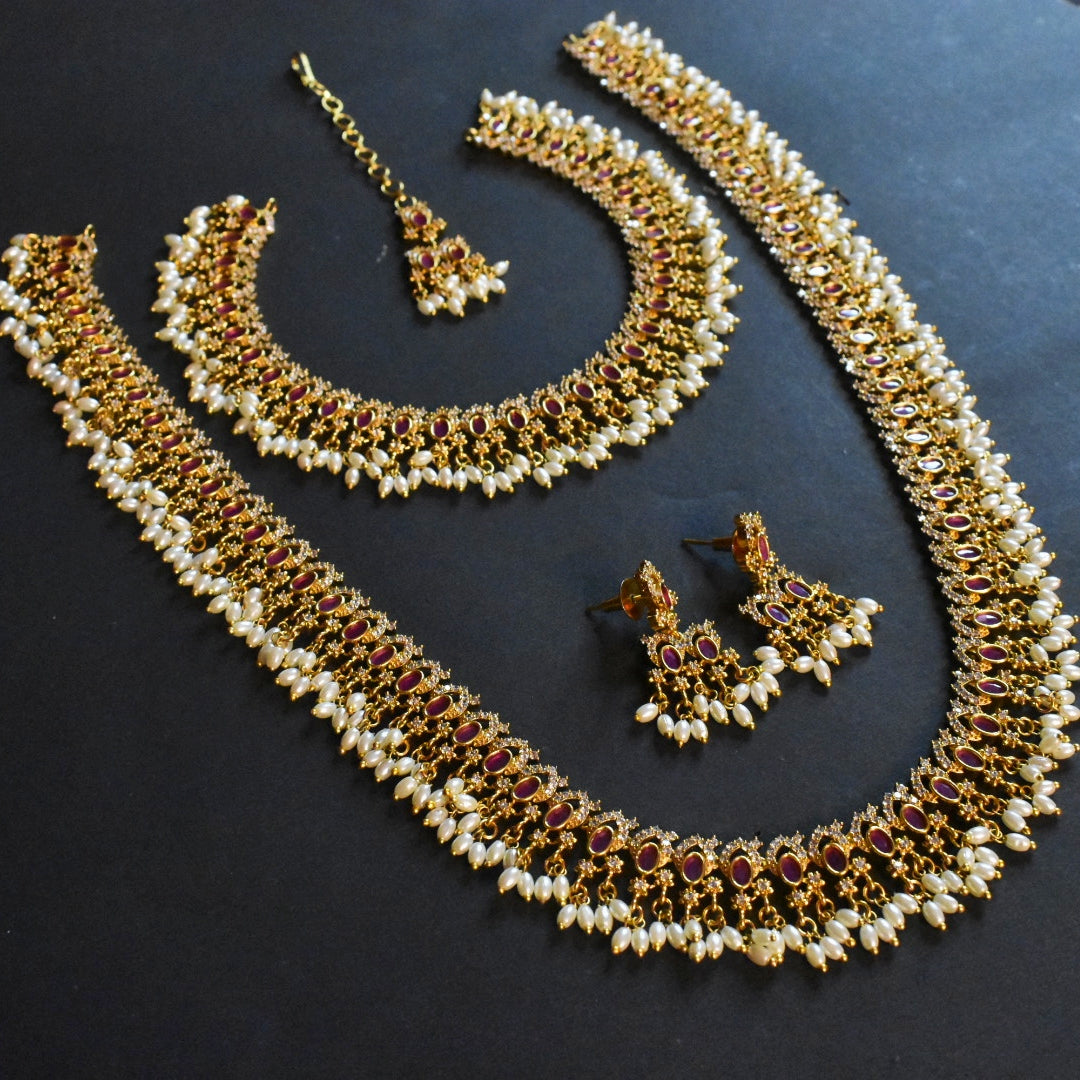 Asp Antique Pearls Guttapusalu Necklace set