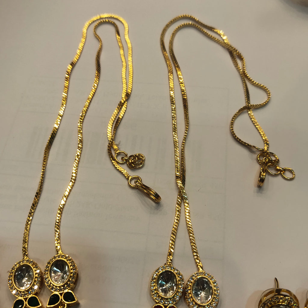 Gold Plated Kundan Necklace Set | Traditional Indian Bridal Jewelry by Asp