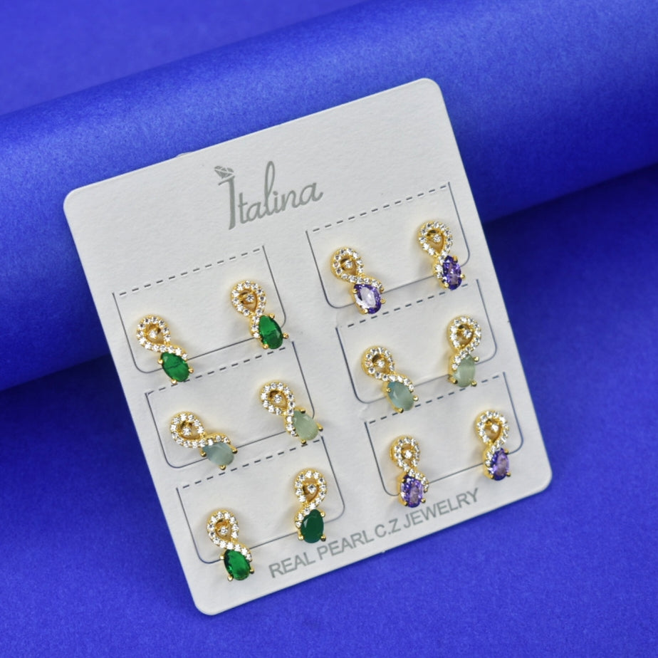 One Gram Gold Plated Kammalu Earrings - Traditional South Indian Daily Wear