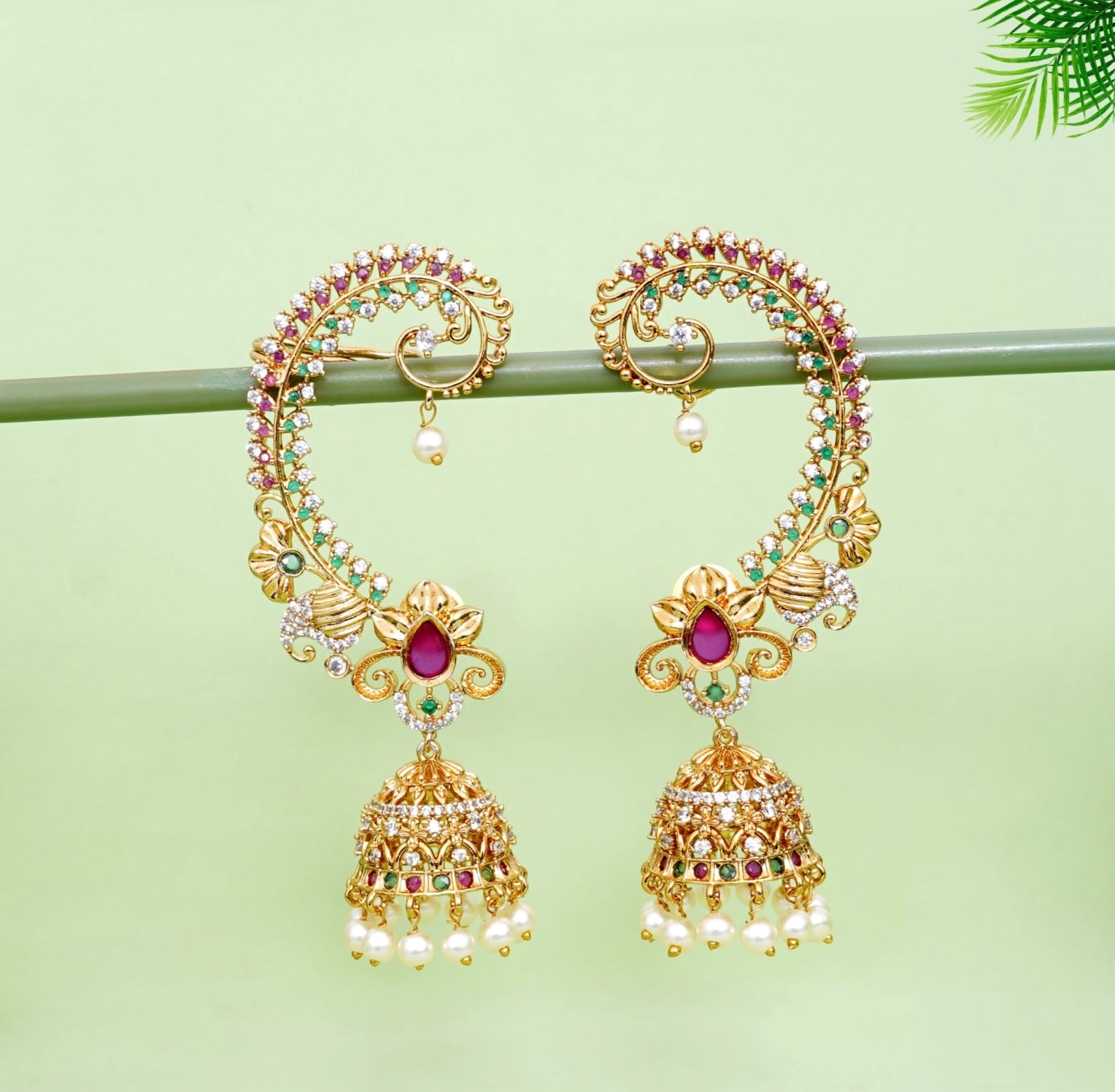Asp Antique Zircon Ear Cuffs