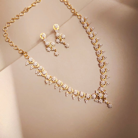 "Dazzling Opulence: Elevate Your Style with Asp Fashion Jewellery's Exquisite American Diamond Set"