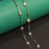 Asp Crystal Swarovski 925 Sterling Silver Minimal Design Anklets