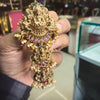 Antique Finish Jada Billa - Traditional Temple Jewelry Hair Pendant