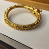 Men's Temple Kada – Antique Gold-Plated with Ruby CZ Stones 840764584189