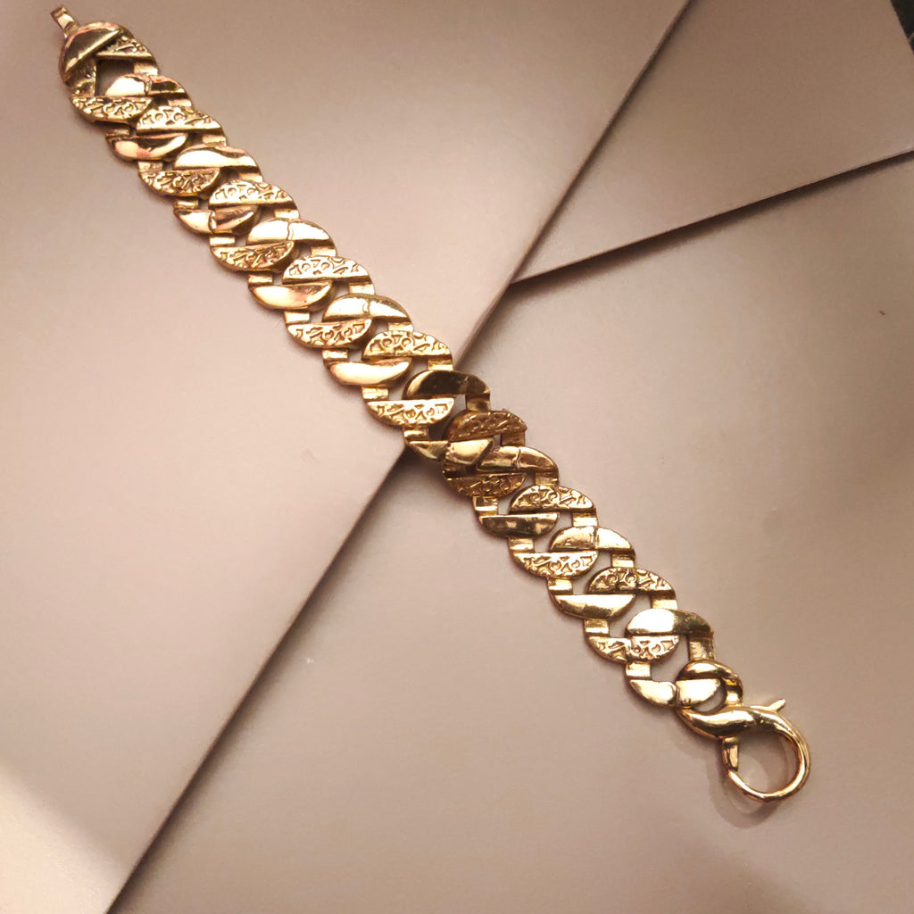 ASP Gold Plated Cuban Links Bracelet - Glamour Collection