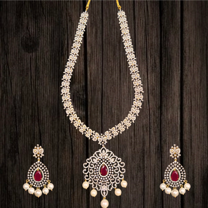 The Timeless Elegance of the American Diamond Long Haram by ASP Fashion Jewellery