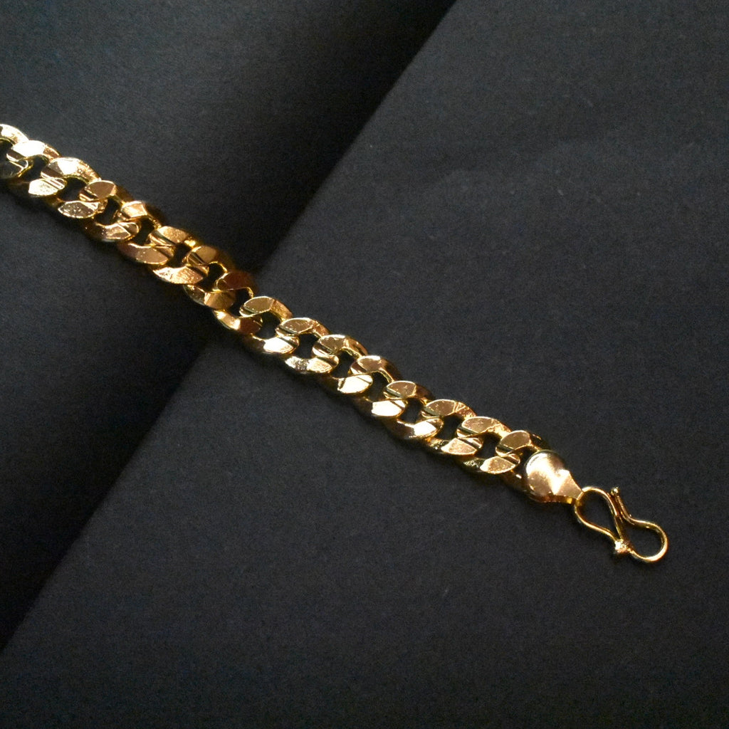 ASP Cuban 24K Gold Plated Bracelet for Men - Glamour Collection