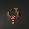 24K Gold Plated South Indian Nath 3cm | No Piercing Nose Ring - 6 Colors