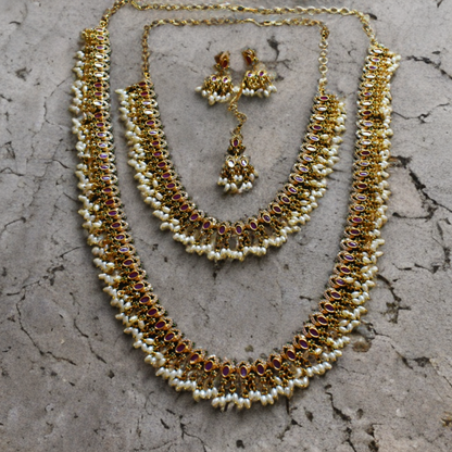 Asp Antique Pearls Guttapusalu Necklace set