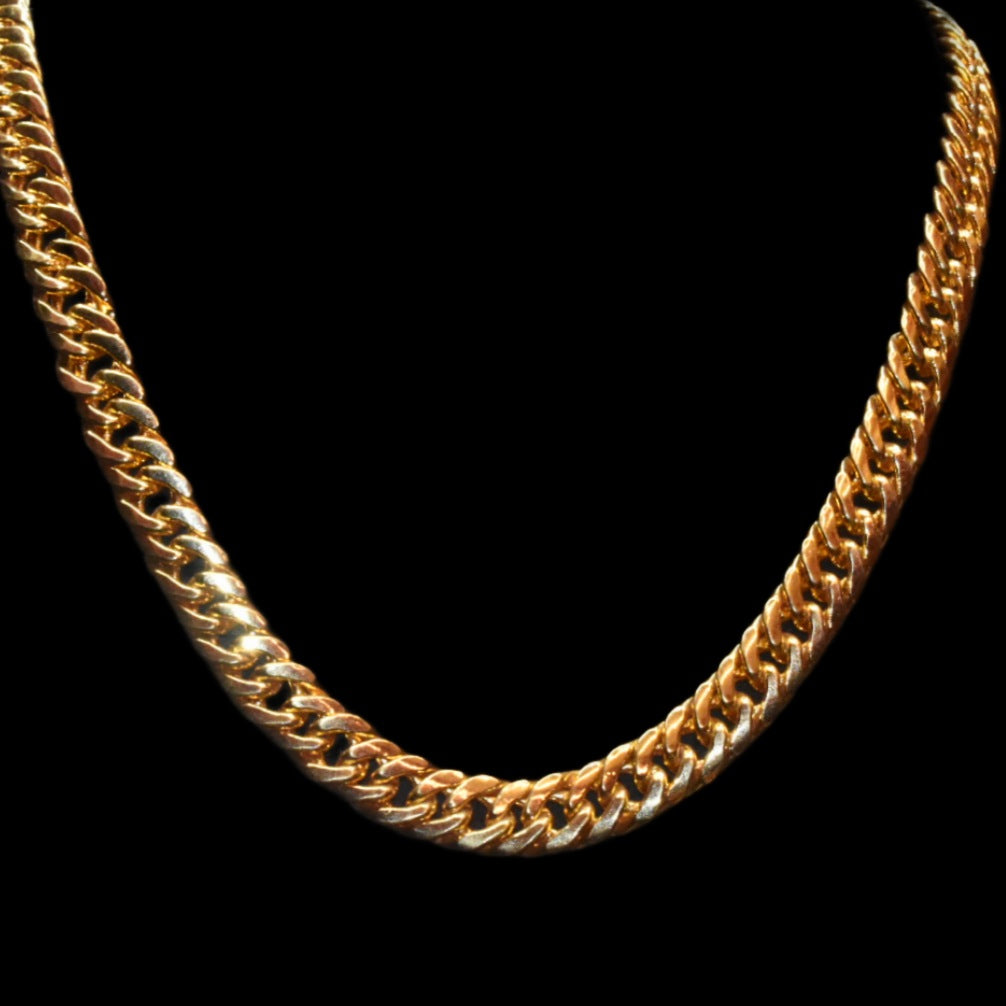 24K Gold Plated Heavy Chain for Men - 20 Inch Premium Quality