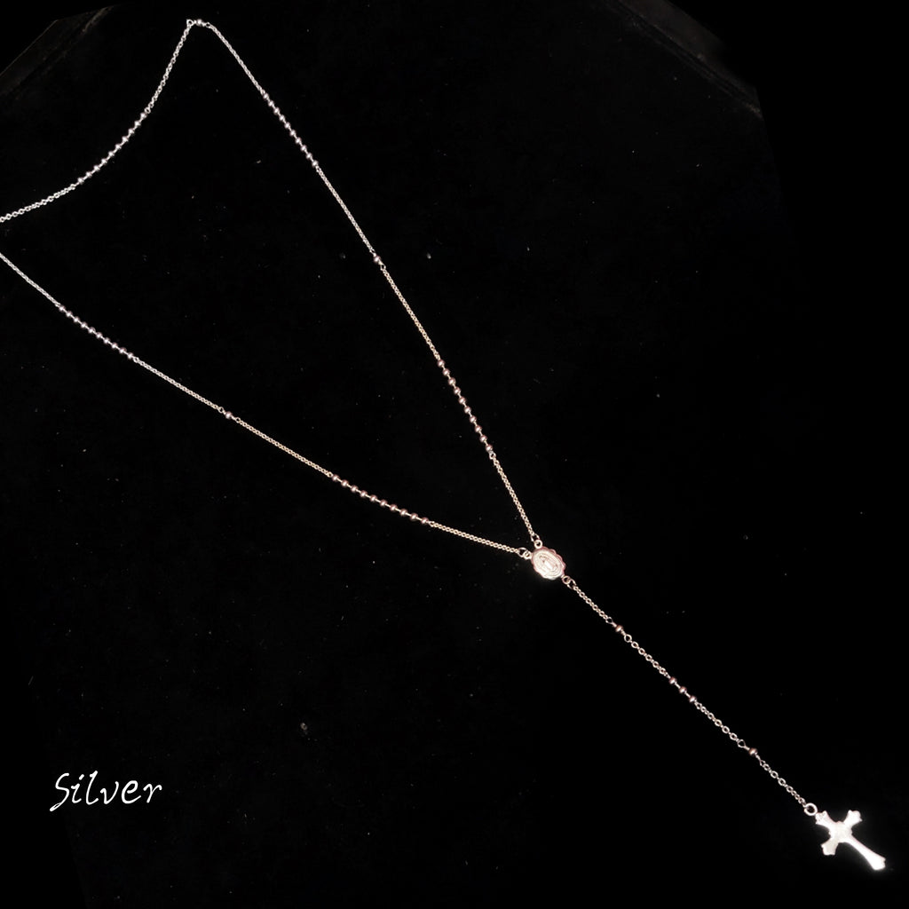 925 Sterling Silver Rosary Beads - Premium Prayer Necklace for Spiritual Devotion